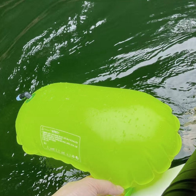 Swim Buoy Open Water - ทุ่นลอยน้ำพีวีซีแบบเป่าลม ABHS สำหรับช่วยชีวิตในสระว่ายน้ำ ถุงลมสำหรับลากจูง ถุงลมสำหรับลอยน้ำในแหล่งน้ำเปิด