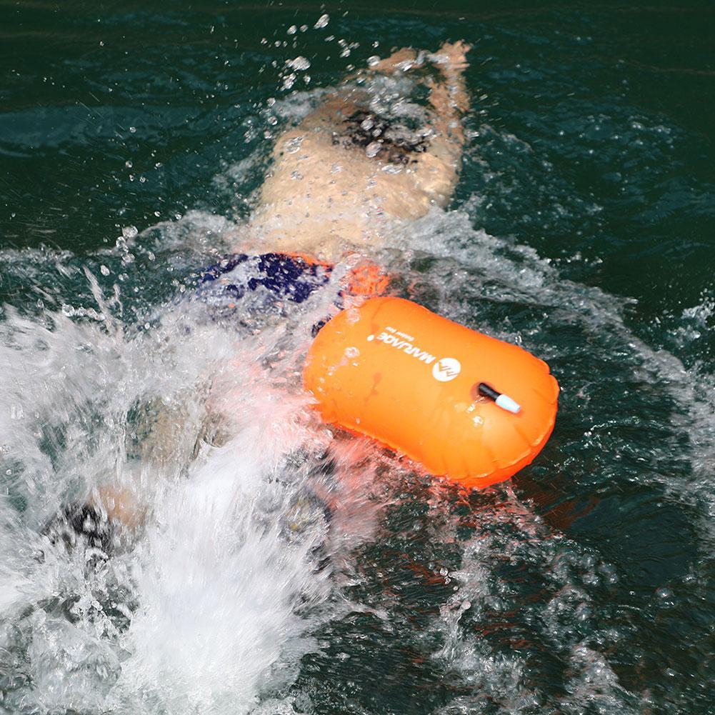Swim Buoy Open Water - PVC การมองเห็นสูงเปิดน้ําว่ายน้ํา Inflatable กระเป๋ากันน้ํา Inflatable Air