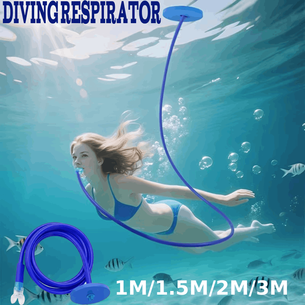 Aquatic Diving - ท่อหายใจดำน้ำแบบฟรีสไตล์พร้อมทุ่นลอยน้ำ ข้อต่อปิดผนึกป้องกันการรั่วซึม ปากเป่าซิลิโคนนุ่ม ท่อหายใจใต้น้ำ