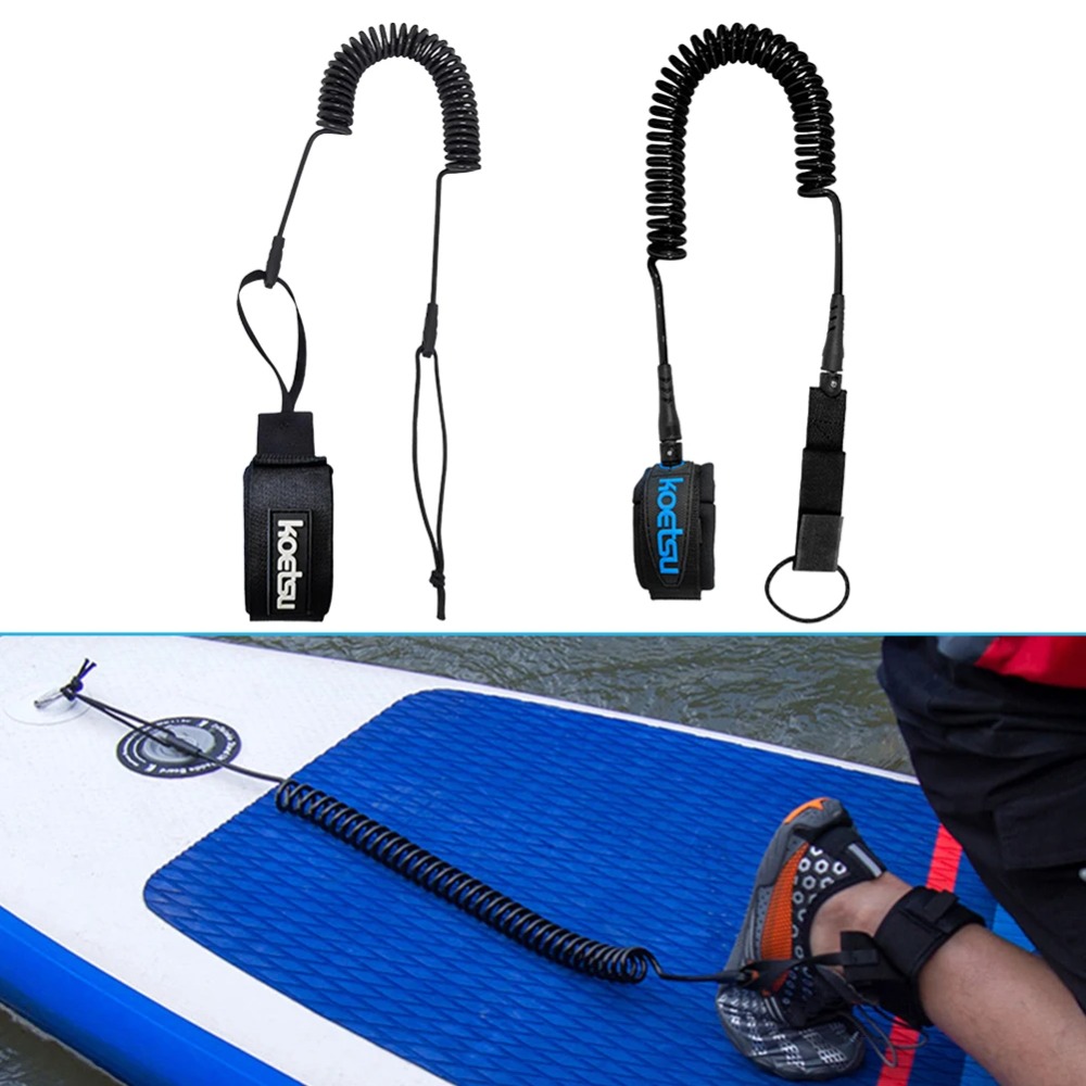 เชือกยึดขาสำหรับกระดานยืนพายแบ - Stand Up Paddle Leash บทวิจารณ์และราคา