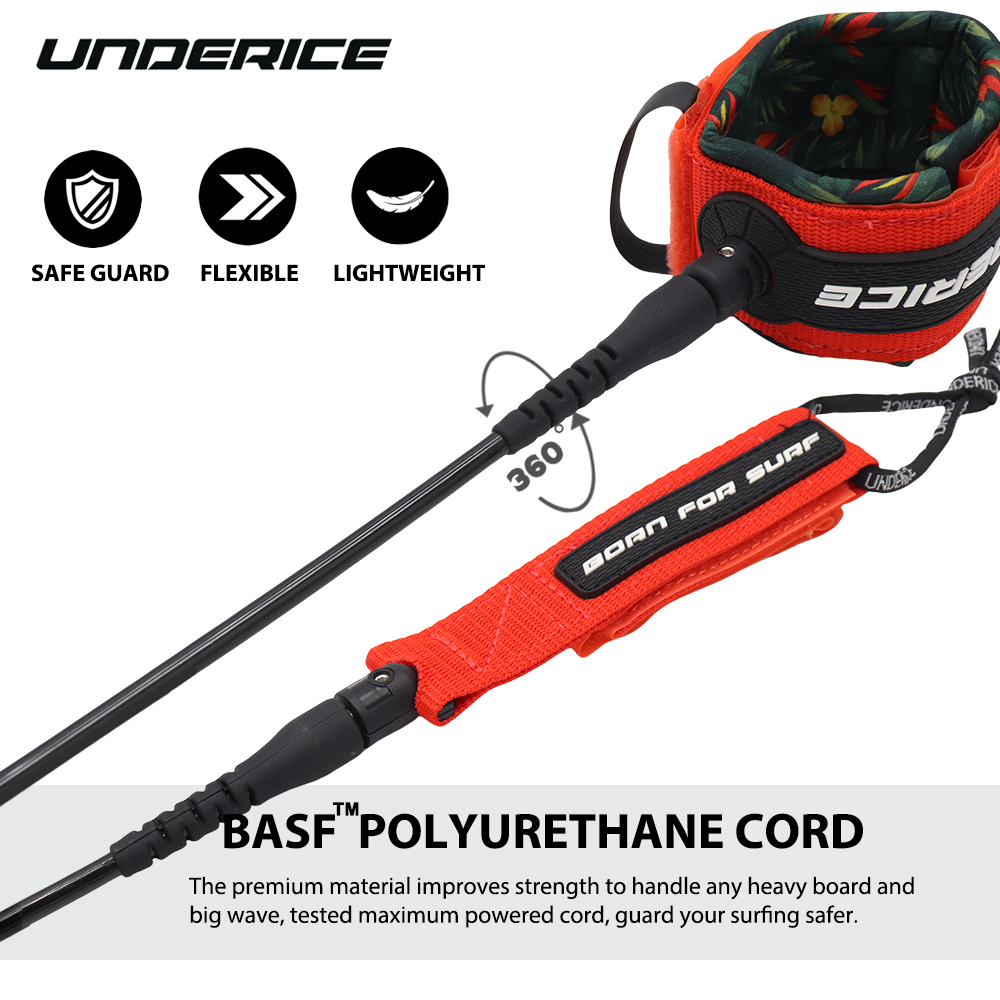 สายรัดข้อเท้าสำหรับกระดานโต้คล - Stand Up Paddle Leash บทวิจารณ์และราคา