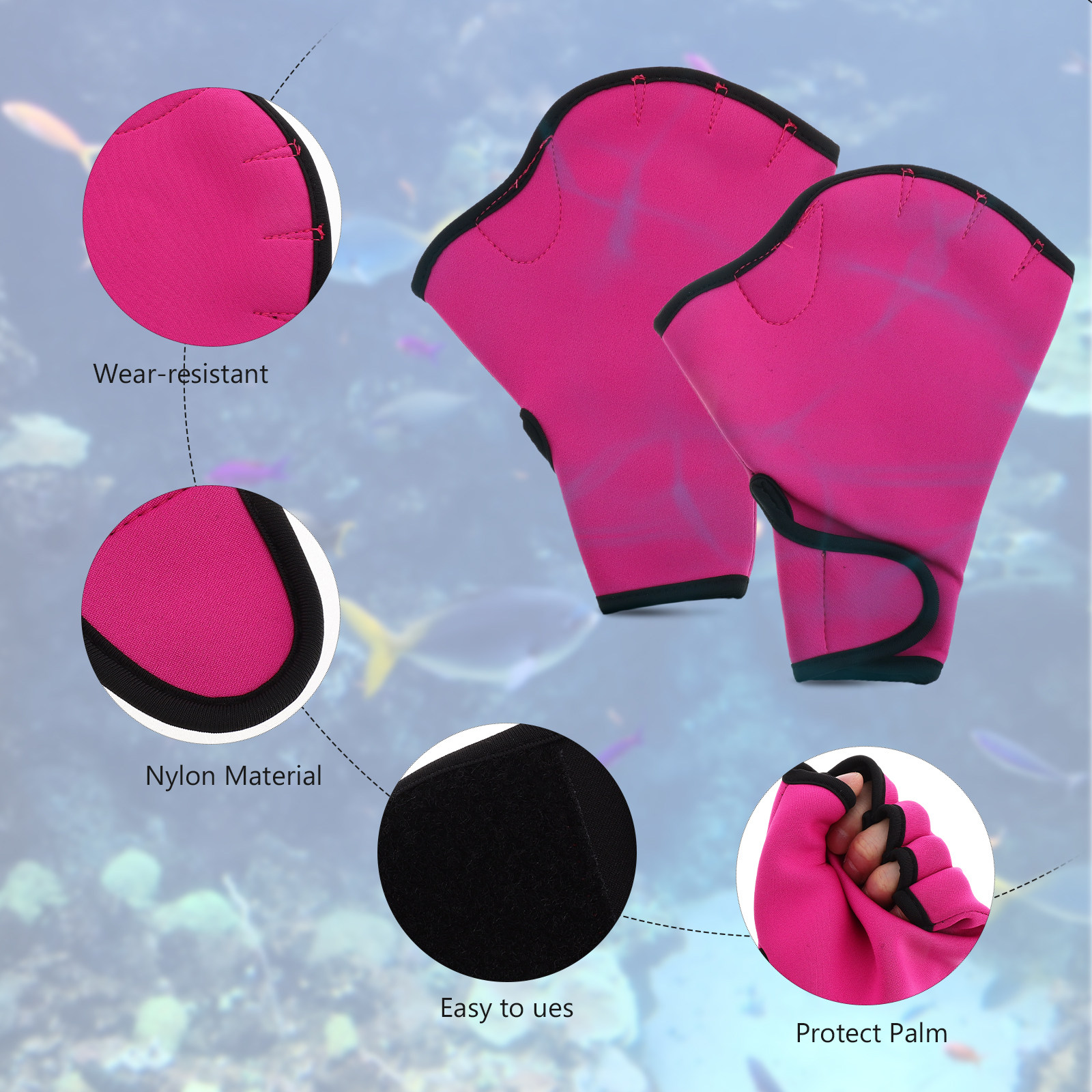 ถุงมือฝึกว่ายน้ำ 1 คู่ ป้องกัน - Aquatic Sports And Scuba บทวิจารณ์และราคา