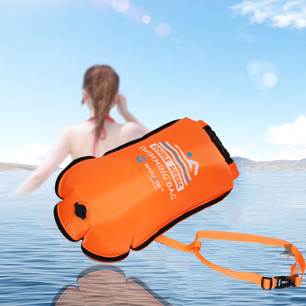 ทุ่นว่ายน้ำพีวีซีแบบเป่าลมได้ก - Swim Buoy Open Water บทวิจารณ์และราคา