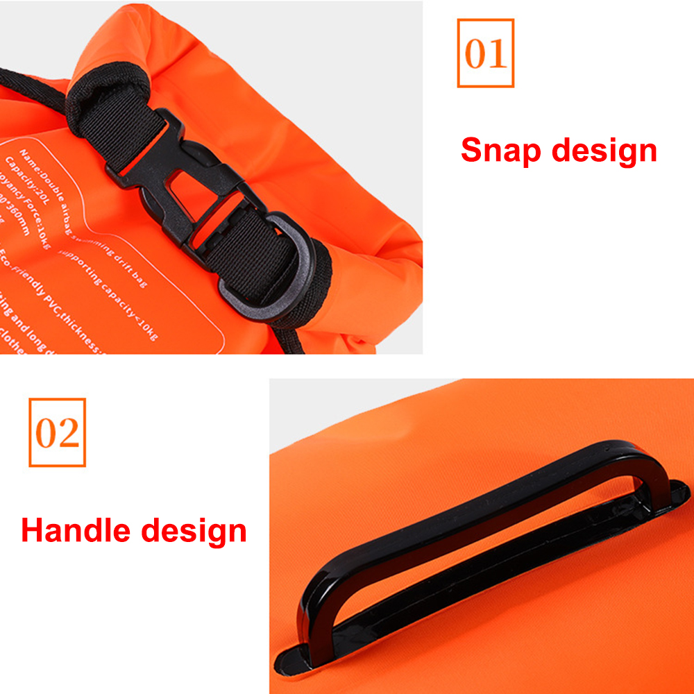 ทุ่นว่ายน้ำพีวีซีแบบเป่าลมได้ก - Swim Buoy Open Water บทวิจารณ์และราคา