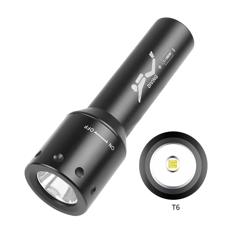 ไฟฉายดำน้ำ LED รุ่นใหม่ T6 ระย - Underwater Flashlight บทวิจารณ์และราคา