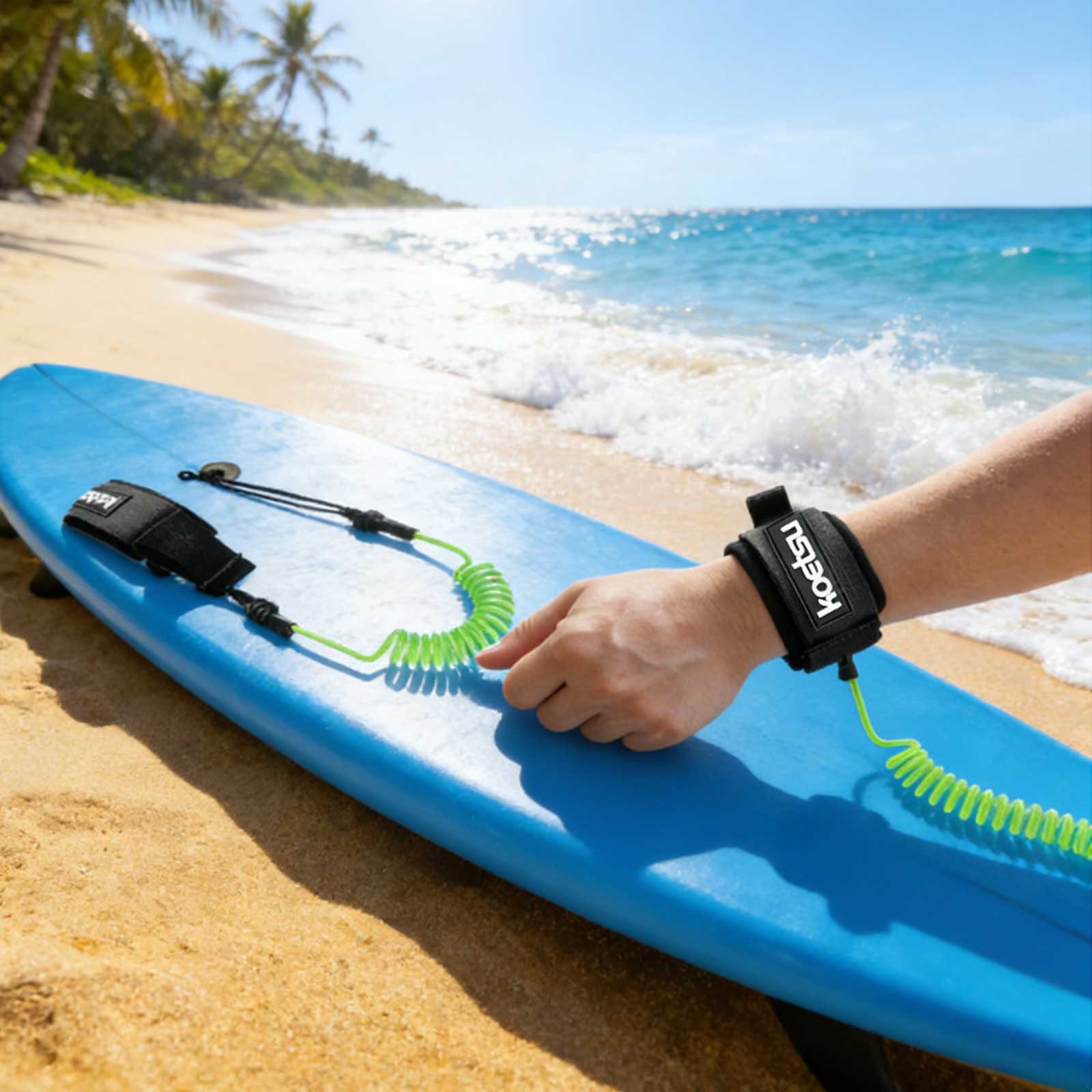 สายรัดข้อเท้าสำหรับกระดาน SUP  - Stand Up Paddle Leash บทวิจารณ์และราคา