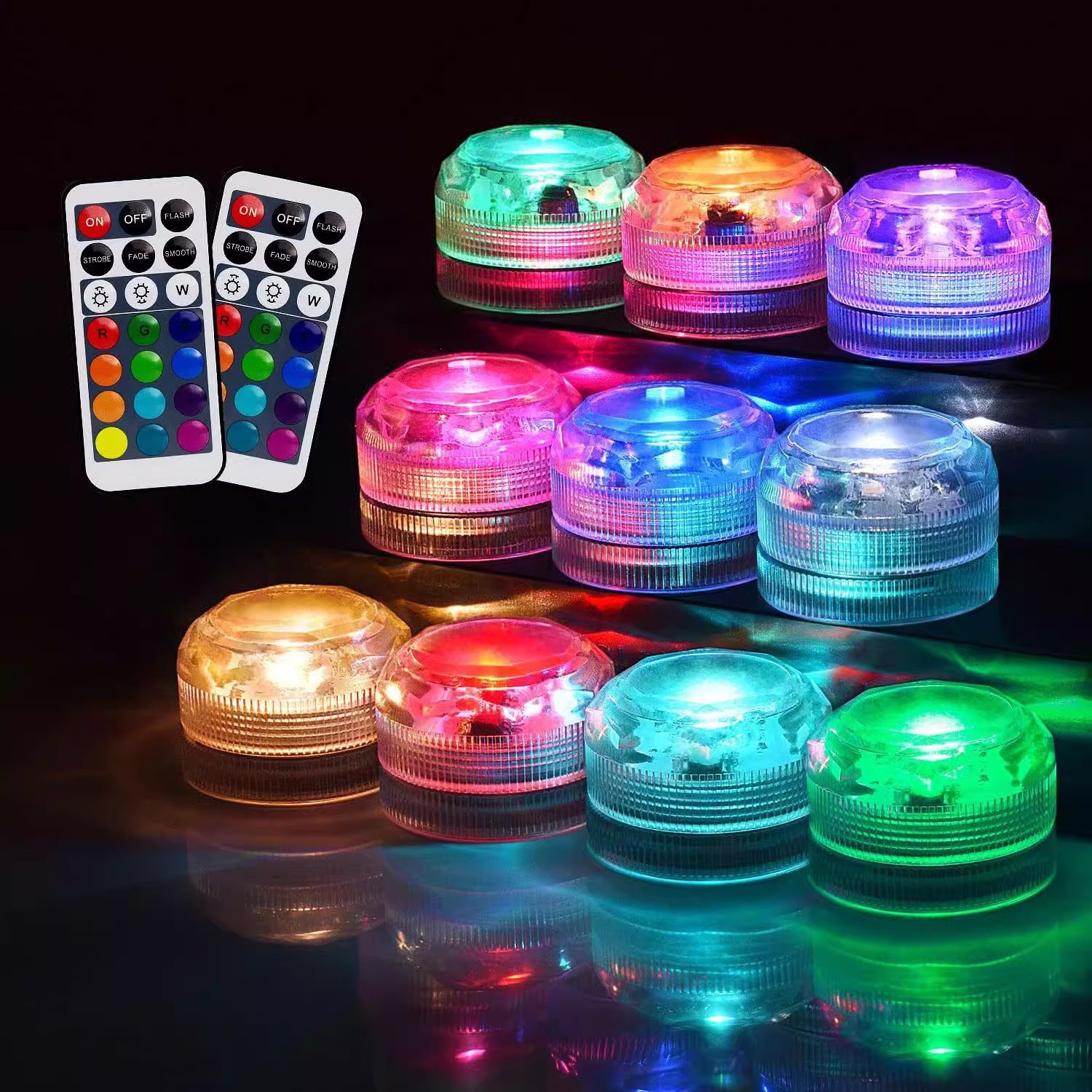 รีโมทคอนโทรล RGB ไฟตกแต่งหลากส - Underwater Flashlight บทวิจารณ์และราคา